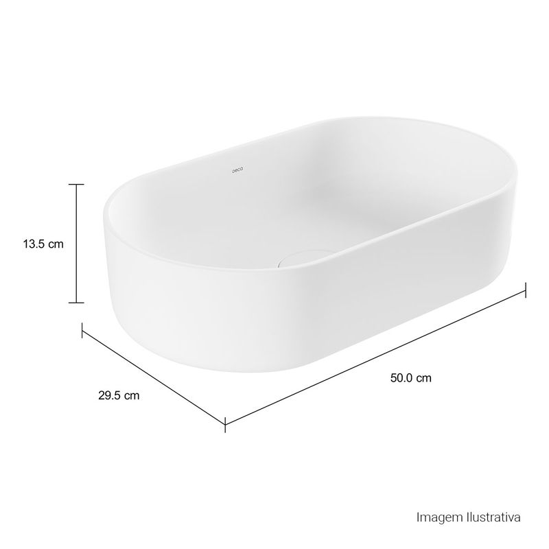 Cuba-de-Apoio-Oval-50cm-Deca-Slim-Branco---Deca---L.14050.17---Fundo-Branco-Medida-Foto-com-medidas-Produto-unico-ou-multiplos