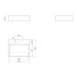 Cuba-de-Apoio-Deca-com-Mesa-e-Valvula-Oculta-Retangular-Marrom-Fosco---Deca---L.87.22---Fundo-Branco-Medida-Imagem-do-Desenho-tecnico-de-engenharia
