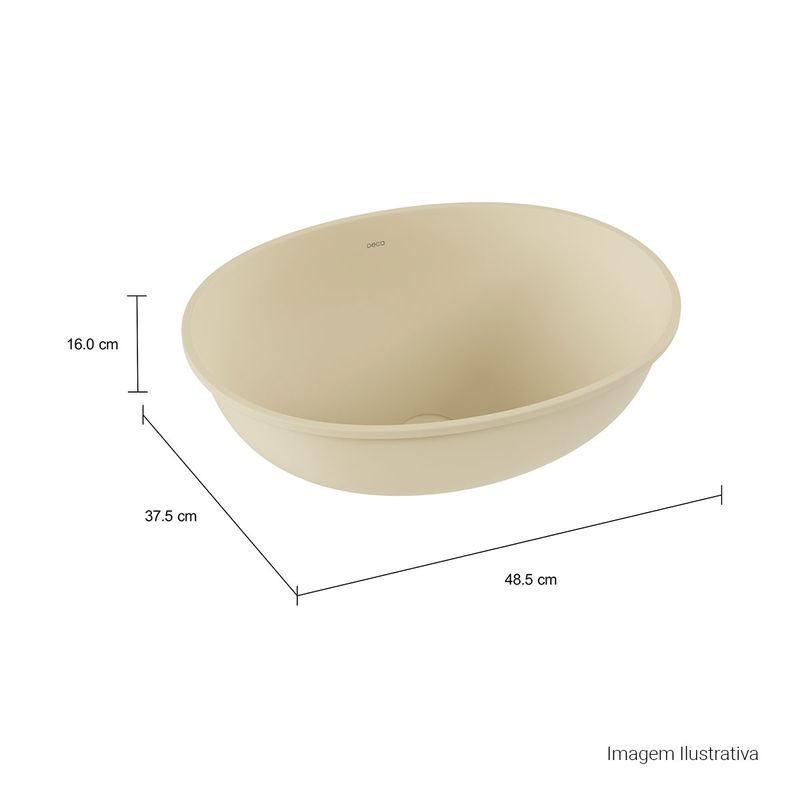 Cuba-de-Embutir-Oval-490x365mm-Deca-Linha-L-Creme---Deca---L.37.37---Fundo-Branco-Medida-Foto-com-medidas-Produto-unico-ou-multiplos