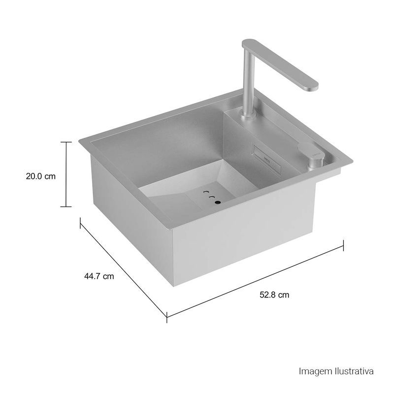 Cuba-de-Sobrepor-Deca-para-Cozinha-em-InoxSupra-Hide-Inox---Deca---CC.650.40.SUP.INX---Fundo-Branco-Medida-Foto-com-medidas-Produto-unico-ou-multiplos