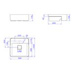 Cuba-de-Semiencaixe-Deca-com-Mesa-Quadrada-40cm-Branco---Deca---L.61040.M.17---Fundo-Branco-Medida-Imagem-do-Desenho-tecnico-de-engenharia