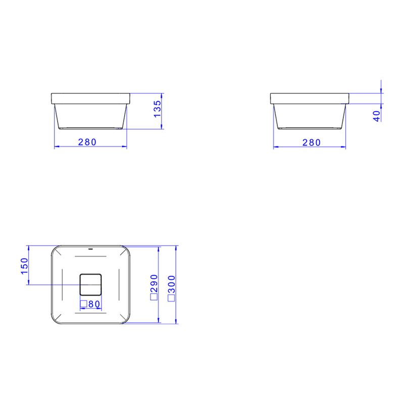 Cuba-de-Sobrepor-Deca-Quadrada-30cm-Branco---Deca---L.21030.17---Fundo-Branco-Medida-Imagem-do-Desenho-tecnico-de-engenharia