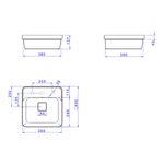 Cuba-de-Sobrepor-Deca-com-Mesa-Quadrada-40cm-Branco---Deca---L.21040.M.17---Fundo-Branco-Medida-Imagem-do-Desenho-tecnico-de-engenharia