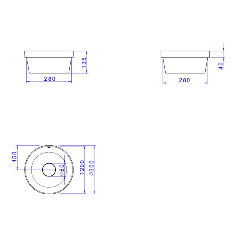 Cuba-de-Sobrepor-Deca-Redonda-30cm-Ebano-Fosco---Deca---L.22030.94---Fundo-Branco-Medida-Imagem-do-Desenho-tecnico-de-engenharia