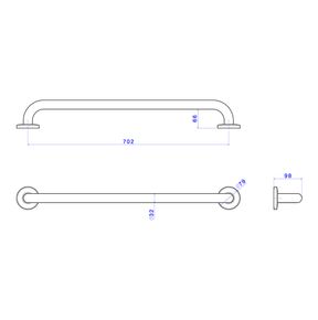 Barra-de-Apoio-Deca-70cm-Conforto-Aco-Polido---Deca---2310.I.070.POL---Fundo-Branco-Medida-Imagem-do-Desenho-tecnico-de-engenharia