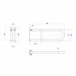 Barra-de-Apoio-Deca-Lateral-Articulada-60cm-Conforto-Aco-Escovado---Deca---2315.I.060.ESC---Fundo-Branco-Medida-Imagem-do-Desenho-tecnico-de-engenharia