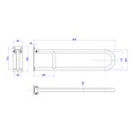 Barra-de-Apoio-Deca-Lateral-Articulada-80cm-Conforto-Aco-Polido---Deca---2315.I.080.POL---Fundo-Branco-Medida-Imagem-do-Desenho-tecnico-de-engenharia