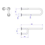 Barra-de-Apoio-Deca-Lateral-Fixa-Direita-60cm-Conforto-Aco-Polido---Deca---2370.I.060.POL---Fundo-Branco-Medida-Imagem-do-Desenho-tecnico-de-engenharia