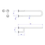 Barra-de-Apoio-Deca-Lateral-Fixa-Direita-80cm-Conforto-Aco-Polido---Deca---2370.I.080.POL---Fundo-Branco-Medida-Imagem-do-Desenho-tecnico-de-engenharia