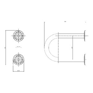 Barra Lateral Fixa 30 Cm Conforto Aço Polido