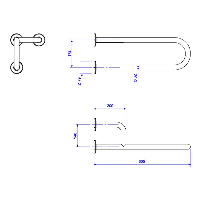 Barra-de-Apoio-Deca-Lateral-Fixa-Esquerda-60cm-Conforto-Aco-Polido---Deca---2375.I.060.POL---Fundo-Branco-Medida-Imagem-do-Desenho-tecnico-de-engenharia