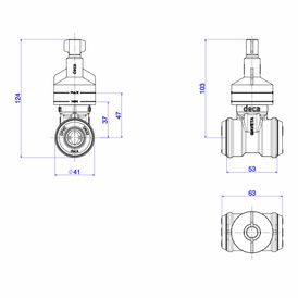 Base para Registro de Gaveta Deca para Cpvc 22mm