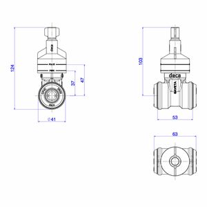 Base para Registro de Gaveta Deca para Cpvc 22mm