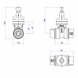 Base para Registro de Gaveta Deca para Ppr 25mm