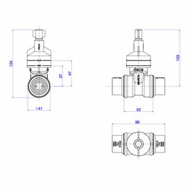 Base para Registro de Gaveta Deca para Pvc 25mm