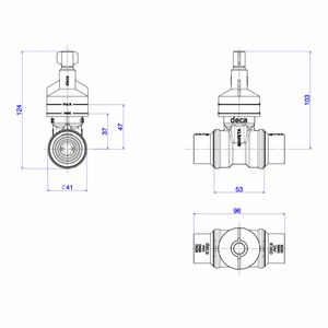 Base para Registro de Gaveta Deca para Pvc 25mm