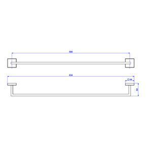Porta-Toalha-Deca-Barra-60cm-Clean-Black-Noir---Deca---2040.BL.060.CLN.NO---Fundo-Branco-Medida-Imagem-do-Desenho-tecnico-de-engenharia