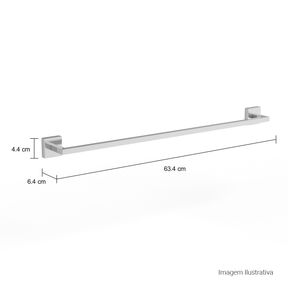 Porta-Toalha-Deca-Barra-60cm-Clean-Cromado---Deca---2040.C.060.CLN---Fundo-Branco-Medida-Foto-com-medidas-Produto-unico-ou-multiplos