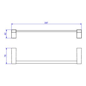 Porta Toalha Barra Liv 30 Cm Cromado