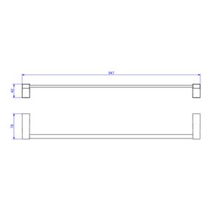 Porta Toalha Barra Liv 50 Cm Cromado