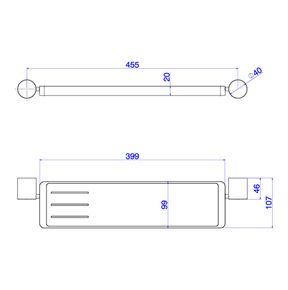 Prateleira-Deca-FlexCromado---Deca---2031.C.FLX---Fundo-Branco-Medida-Imagem-do-Desenho-tecnico-de-engenharia