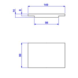 Base para Saboneteira Deca em Resina Contemporânea Branco