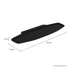 Prateleira Aberta 40cm Jader Almeida Ébano Fosco Jader Almeida