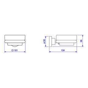 Saboneteira-Deca-em-Louca-Slim-Cromado---Deca---2011.C.SLM---Fundo-Branco-Medida-Imagem-do-Desenho-tecnico-de-engenharia
