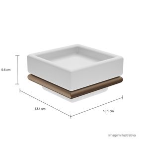 Saboneteira-Deca-em-Louca-Slim-Corten---Deca---2011.CT.SLM.MT---Fundo-Branco-Medida-Foto-com-medidas-Produto-unico-ou-multiplos