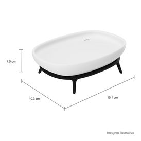 Saboneteira de Apoio Jader Almeida Black Matte
