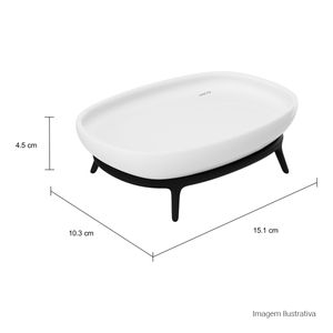 Saboneteira de Apoio Jader Almeida Black Matte