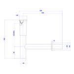 Sifao-Deca-para-Lavatorio--Entrada--1----Saida--1-1-2---Slim-Cromado---Deca---1684.C.100.112---Fundo-Branco-Medida-Imagem-do-Desenho-tecnico-de-engenharia