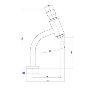 Torneira Deca de Mesa com Fechamento Automático para Lavatório Decamatic Link Cromado