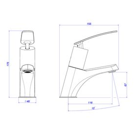 Torneira Deca de Mesa com Fechamento Automático para Lavatório Decamatic Eco Conforto Cromado