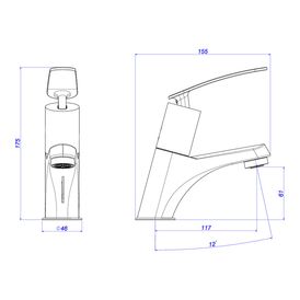 Torneira Deca de Mesa com Fechamento Automático para Lavatório Proágua Decamatic Eco Conforto Cromado