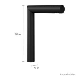 Torneira de Mesa Bica Alta para Lavatório Orion Black Matte
