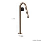 Torneira-Deca-de-Mesa-Bica-Alta-Touchless-para-Lavatorio-Orbe-Corten-e-Black-Matte---Deca---1189.CT.MT103.BLMT---Fundo-Branco-Medida-Foto-com-medidas-Produto-unico-ou-multiplos