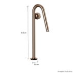 Torneira-Deca-de-Mesa-Bica-Alta-Touchless-para-Lavatorio-com-Textura-Orbe-Corten---Deca---1189.CT103.MT.T05---Fundo-Branco-Medida-Foto-com-medidas-Produto-unico-ou-multiplos