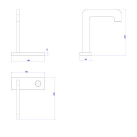Torneira Deca de Mesa Bica Alta para Lavatório com Chapa Click - Cromado