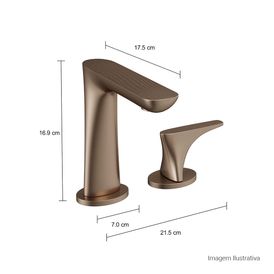 Torneira de Mesa com Textura Bica Alta para Lavatório Lk Corten