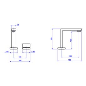 Torneira de Mesa Bica Alta para Lavatório Dream - Corten