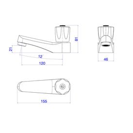 Torneira Deca de Mesa Bica Baixa para Lavatório Cromado