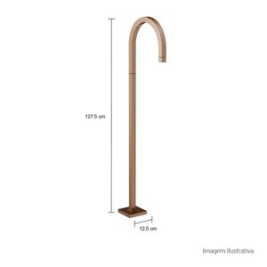 Torneira Curva de Piso Tube Corten