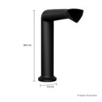 Torneira-Deca-de-Mesa-Bica-Alta-Touchless-para-Lavatorio-Jader-Almeida-Black-Matte---Deca---1785.BL100.MT.SNS---Fundo-Branco-Medida-Foto-com-medidas-Produto-unico-ou-multiplos
