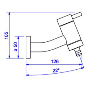Torneira-Deca-para-Jardim-e-Tanque-com-Adaptador-de-Mangueira-Link-Cromado---Deca---1153.C.LNK---Fundo-Branco-Medida-Imagem-do-Desenho-tecnico-de-engenharia