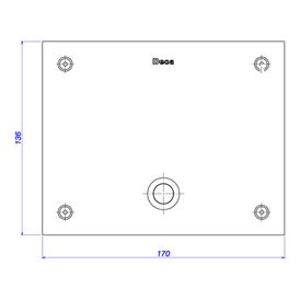 Válvula para Mictório Deca Embutida Acionamento com Sensor Bivolt Decalux Cromado