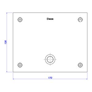 Válvula para Mictório Deca Embutida Acionamento com Sensor Bivolt Decalux Cromado