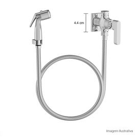 Ducha Higiênica com Registro e Derivação Soul Cromado