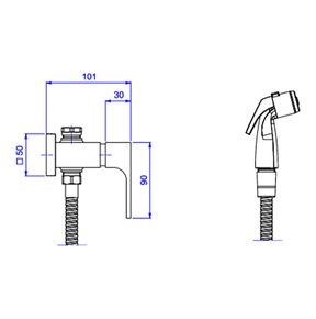 Ducha-Higienica-Deca-com-Registro-e-Derivacao-Unic-Corten---Deca---1984.CT90.ACT.MT---Fundo-Branco-Medida-Imagem-do-Desenho-tecnico-de-engenharia