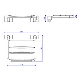 Cadeira de Banho Deca Articulada Conforto Branco